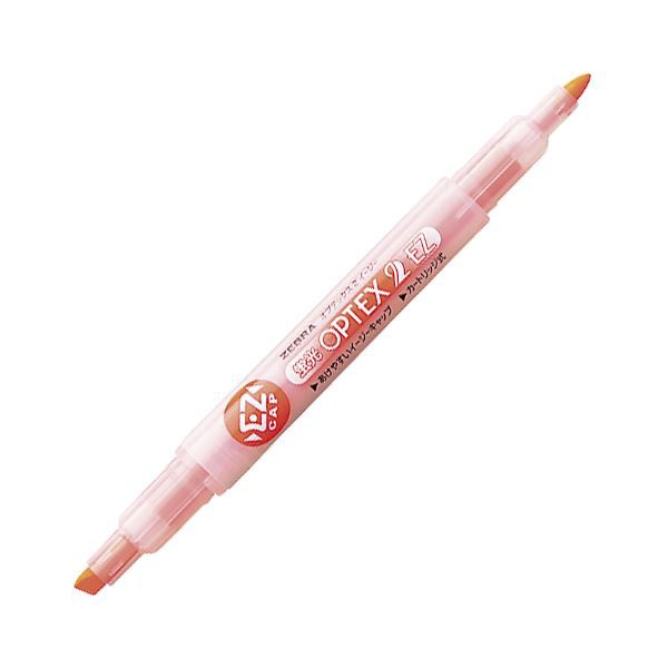 （まとめ） ゼブラ 蛍光オプテックス 太細両用 2-EZ オレンジ 〔×50セット〕〔代引不可〕の通販は