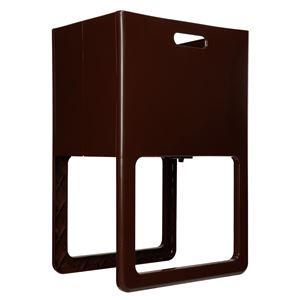 収納ボックス リビング収納 約幅40cm チョコブラウン 10個組 カバン バッグ 小物 ACOT アコット 折りたたみ＆脚付バスケット〔代引不可〕の通販は