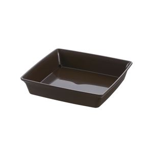 〔60個セット〕 鉢皿/受け皿 〔8号 正方形 ダークブラウン〕 約幅17.5cm 日本製 リッチェル フォーレ スクエアプレート〔代引不可〕の通販は