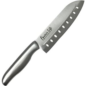 〔12個セット〕 穴明包丁 刃渡り 16.5cm ステンレス サビにくい 耐久性 ファブールライフ 調理器具 料理道具 キッチン 台所 店舗〔代引不可〕