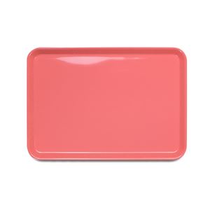 〔40個セット〕 お盆/トレー 〔33cm ピンク〕 耐熱温度140度 耐冷温度-5度 電子レンジ対応 防滑加工 ピノ 角 〔お家 カフェ〕〔代引不可〕の通販は