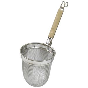 〔20個セット〕 麺類用 湯切り/調理器具 〔幅140mm〕 日本製 木製取っ手付き 『パール金属 ミドルプロ 木柄うどんテボ』〔代引不可〕の通販は