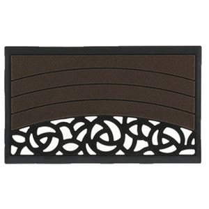 〔8個セット〕 玄関マット/泥落としマット 〔屋外用 Sサイズ〕 幅75cm 水洗い可 ローズ模様〔代引不可〕の通販は 30,760円