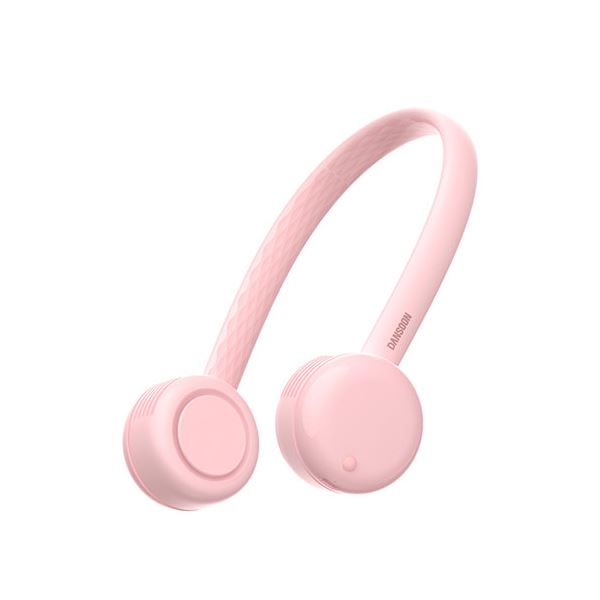 DANSOON FLEX 羽根なし首かけ扇風機 ベビーピンク DSN19117の通販は 6,550円