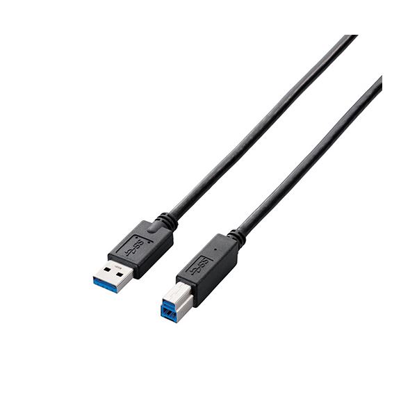 （まとめ） エレコム A to Bケーブル/3.0m/RoHS/簡易パッケージ/ブラック USB3-AB30BK/RS 〔×2セット〕〔代引不可〕の通販は 8,043円
