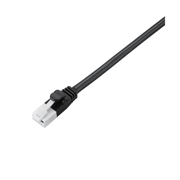 （まとめ） エレコム EU RoHS指令準拠 CAT5E対応 爪折れ防止 LANケーブル 10m/簡易パッケージ仕様（ブラック） LD-CTT/BK10/RS 〔×2セット〕〔代引不可〕の通販は