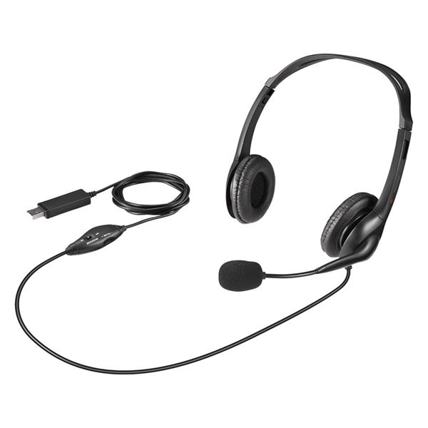 バッファロー（サプライ） PCヘッドセット USB接続 ノイズキャンセリングマイク搭載 ブラック BSHSHUS310BK〔代引不可〕の通販は 5,478円