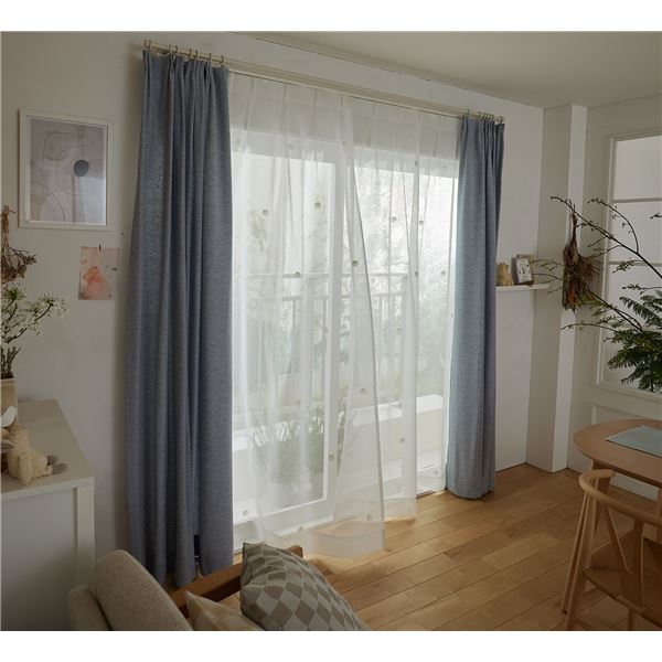 レースカーテン 〔ギモーヴ 約100×133cm 1枚入 G1066〕 洗える スミノエ 日本製 インテリア用品〔代引不可〕の通販は 5,785円