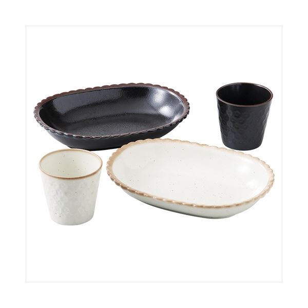 美濃焼 ビスケ ランチセット K20608430〔代引不可〕の通販は 5,180円