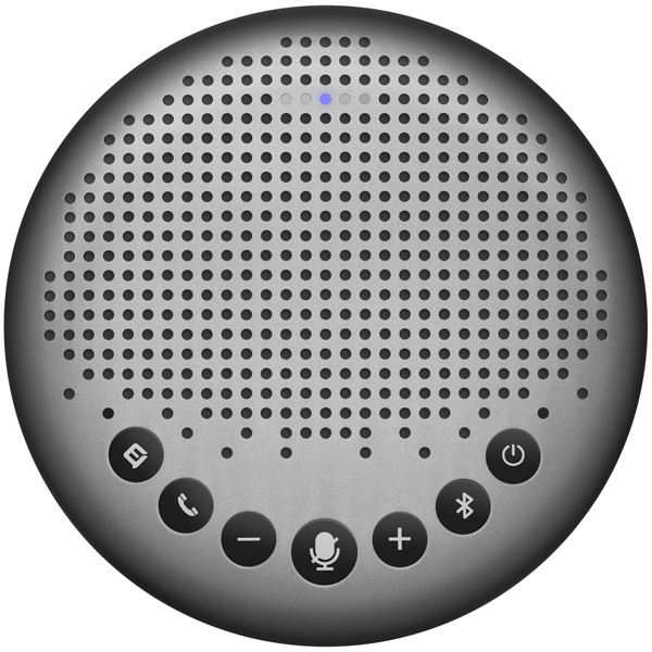 eMeet スピーカーフォン 360°集音 USB/Bluetooth対応 ノイズキャンセリングVoiceIA技術 連結可能 グレー LUNA-G LUNA-G〔代引不可〕