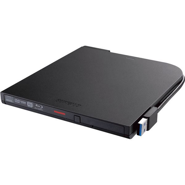 バッファロー USB3.2(Gen1)対応 ポータブルBDドライブ 書込ソフト添付 ブラック BRXL-PTV6U3-BKB〔代引不可〕