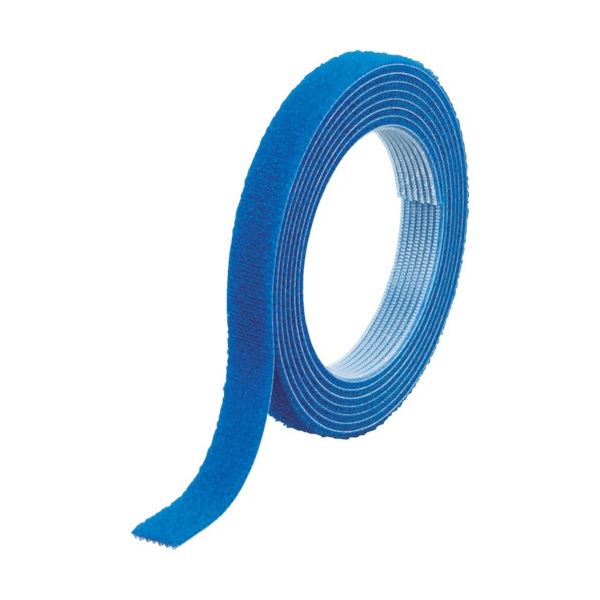 (まとめ) TRUSCO マジックバンド 結束テープ 両面 幅10mm×長さ5m 青 MKT-10V-B 1巻 〔×3セット〕〔代引不可〕の通販は