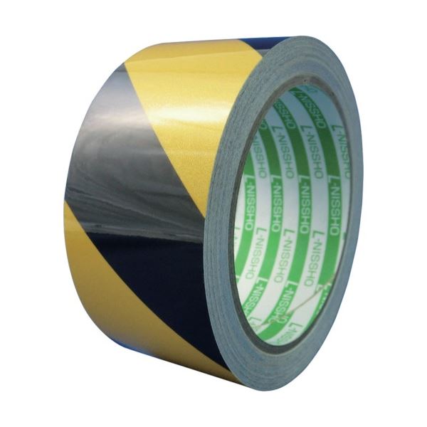 日東エルマテリアル 再帰反射テープ 200mm×10m イエロー/ブラック HT-200YB 1巻〔代引不可〕の通販は