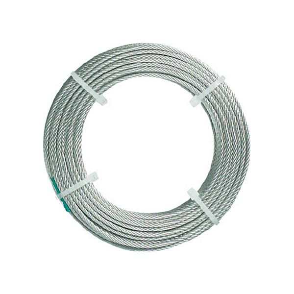 まとめ) TRUSCO メッキ付ワイヤロープ Φ4mm×20m CWM-4S20 1本 〔×3 