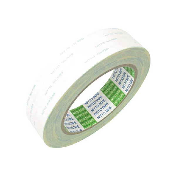 (まとめ) 日東電工 一般用両面テープ N0.500 25mm×20m 500-25 1巻 〔×3セット〕〔代引不可〕の通販は 5,380円