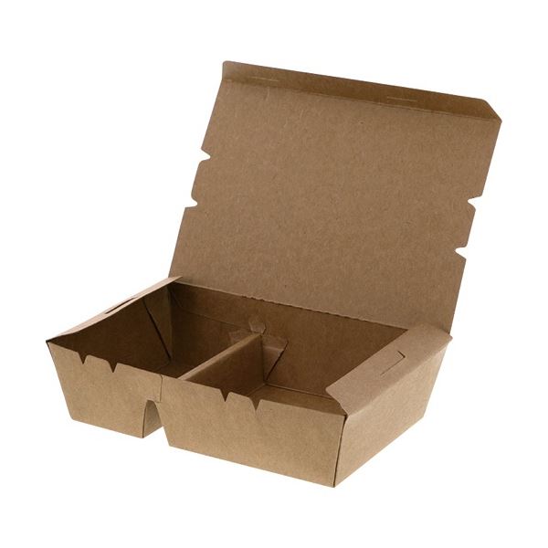 (まとめ) HEIKO 弁当容器 エコランチボックス 2仕切 #004409005 1パック(20枚) 〔×3セット〕〔代引不可〕の通販は 7,533円