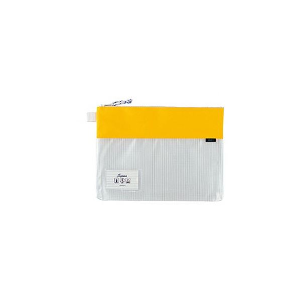セキセイ セグレス メッシュケース A4 イエロー AZ-2327-50 1セット(10枚)〔代引不可〕
