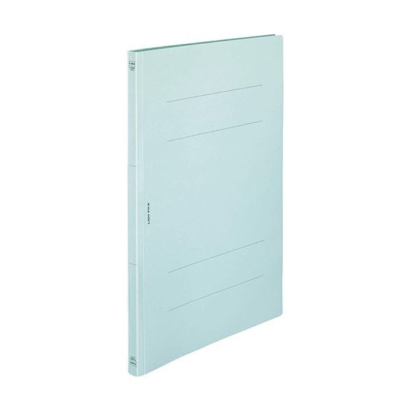 ライオン事務器 フラットファイル(環境)樹脂押え具 A3タテ 150枚収容 背幅18mm 水 A-598KA3S 1セット(10冊)〔代引不可〕
