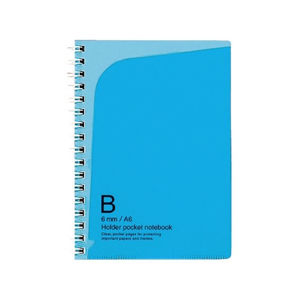 (まとめ) コクヨ ポケットノート(ホルダー タイプ)A6 B罫 50枚 ライトブルー ノ-470LB 1セット(5冊) 〔×3セット〕〔代引不可〕の通販は 8,280円