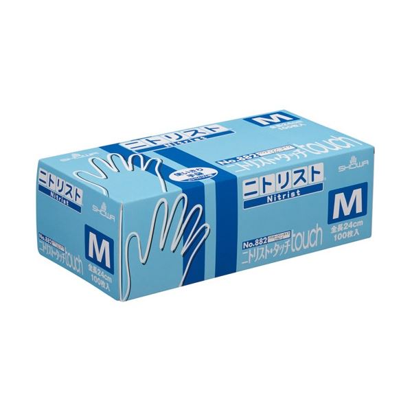 ショーワグローブ No.882 ニトリスト・タッチ M #882-M 1セット(2000枚：100枚×20箱)〔代引不可〕の通販は