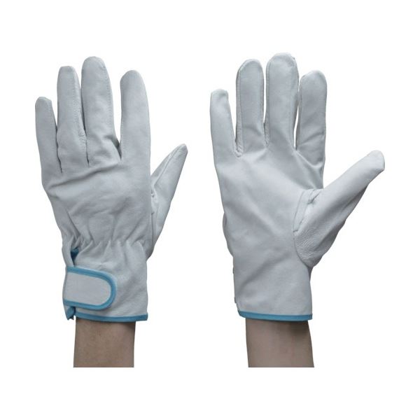 (まとめ) 東和コーポレーション 豚革 クレスト マジックテープ付 LL ホワイト 486-LL 1双 〔×3セット〕〔代引不可〕の通販は 6,720円