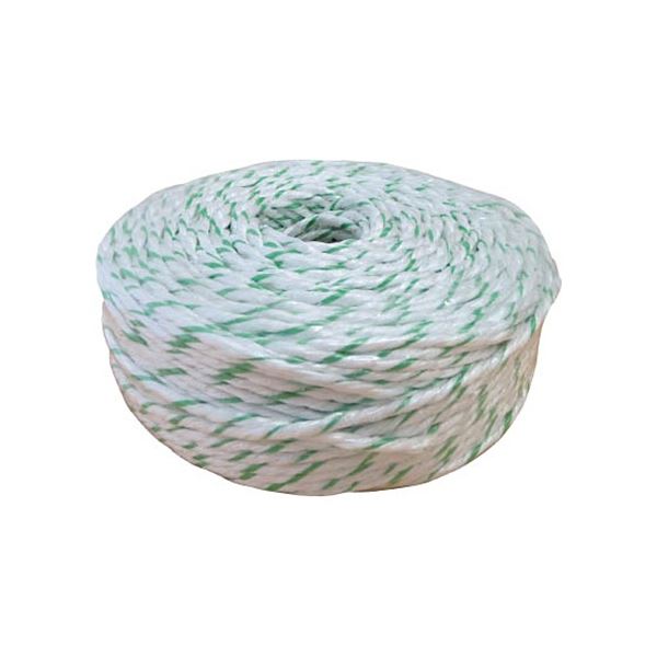 司化成工業 ペッピーロープ 白/緑 PY-15-300 1巻〔代引不可〕の通販は 5,930円