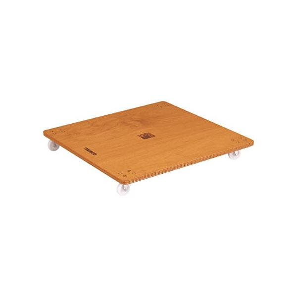 TRUSCO 合板平台車 プティカルゴ 900×900mm ナイロン車 PC-9090 1台 完成品〔代引不可〕の通販は