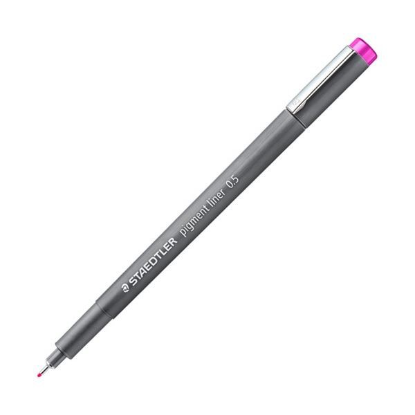 ステッドラー ピグメントライナー パステルカラー 0.5mm フクシア 308 05-61 1セット(10本)〔代引不可〕の通販は万年筆
