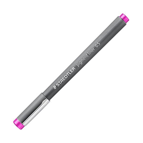 ステッドラー ピグメントライナー パステルカラー 0.5mm フクシア 308 05-61 1セット(10本)〔代引不可〕の通販は