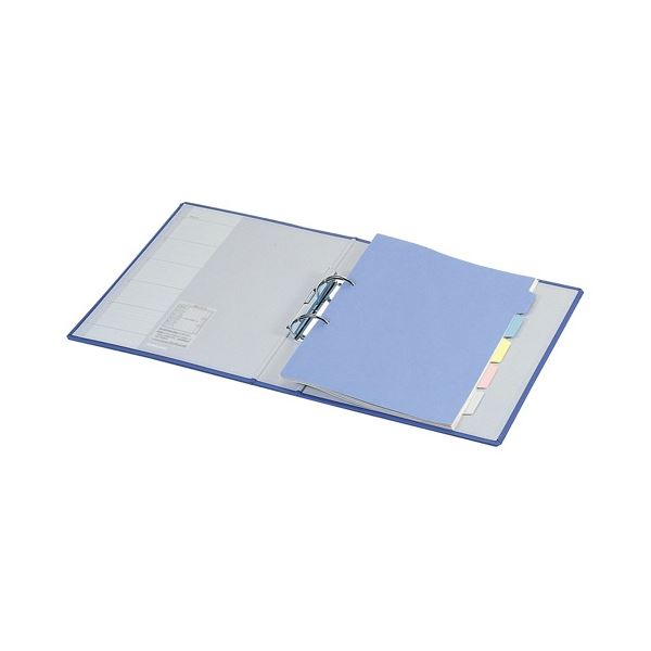 コクヨ Rチューブファイル 片開きA4タテ 330枚収容 33mmとじ 背幅64mm 青 フ-R640NB 1セット(4冊)〔代引不可〕