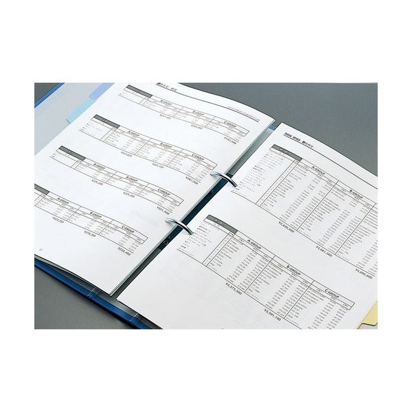 コクヨ Rチューブファイル 片開きA4タテ 330枚収容 33mmとじ 背幅64mm 青 フ-R640NB 1セット(4冊)〔代引不可〕