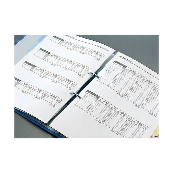 コクヨ Rチューブファイル 片開きA4タテ 330枚収容 33mmとじ 背幅64mm 青 フ-R640NB 1セット(4冊)〔代引不可〕