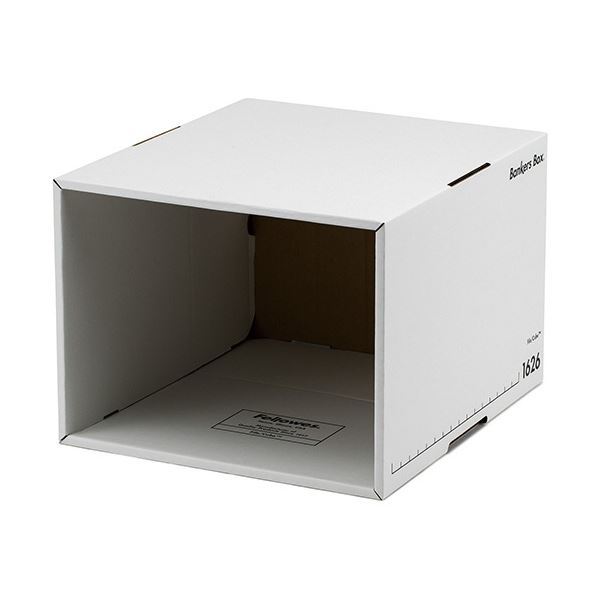 フェローズ バンカーズボックス 1626sファイルキューブ A4 ホワイト/ブラック 1008101 1セット(15個:3個×5パック)〔代引不可〕