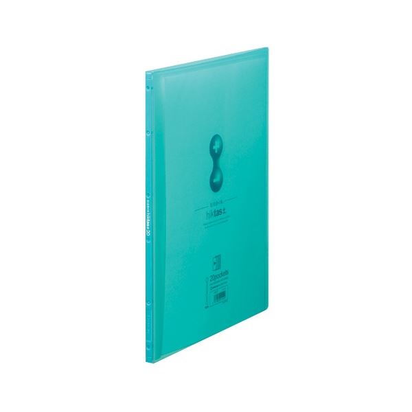 キングジム クリアーファイル サイドイン ヒクタス(透明) A4タテ 20ポケット 背幅9mm 緑 7187T 1セット(10冊)〔代引不可〕の通販は