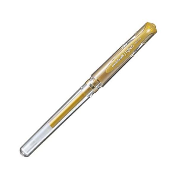 (まとめ) 三菱鉛筆 ゲルインクボールペン ユニボール シグノ 太字 1.0mm 金 UM153.25 1セット(10本) 〔×3セット〕〔代引不可〕の通販は