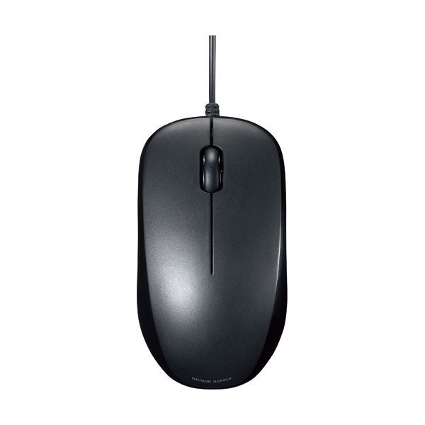 TANOSEE サンワサプライ 有線ブルーLEDマウス(静音・抗菌タイプ) ブラック MA-TMBL8BK 1セット(10個)〔代引不可〕の通販は
