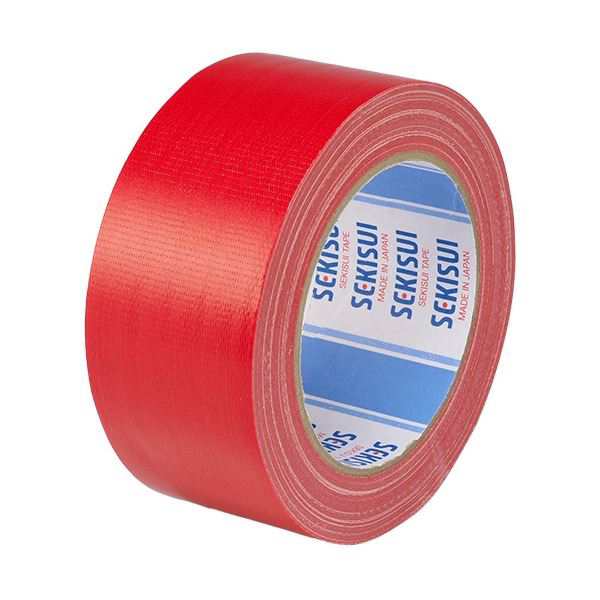 積水化学 布テープ No.600Vカラー 50mm×25m 赤 N60RV03 1セット(30巻)〔代引不可〕の通販は