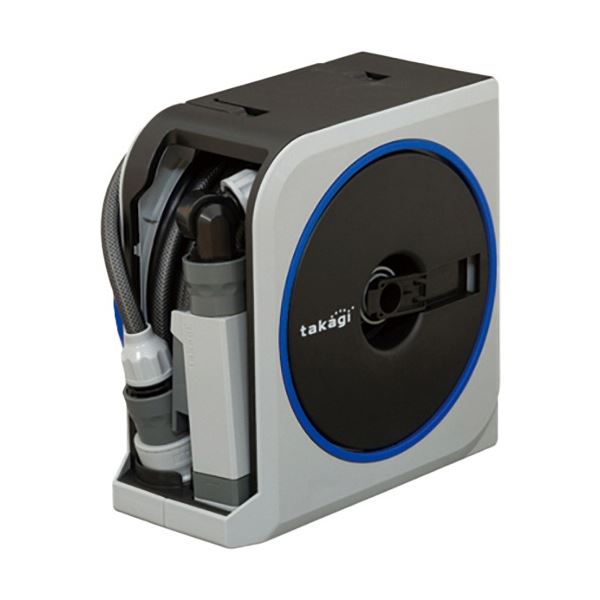 タカギ ホースリールセット NANONEXT 10m グレー RM1110GY 1台〔代引不可〕 8,980円