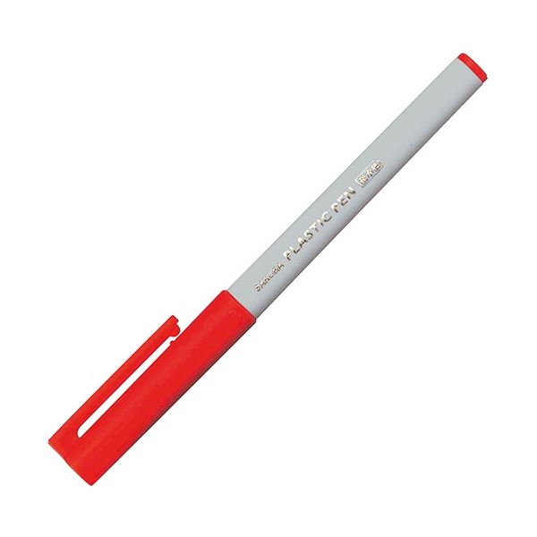 (まとめ) サクラクレパス 水性マーカー プラスチックペン 細字 0.4mm あか AK-S#19 1本 〔×30セット〕〔代引不可〕の通販は