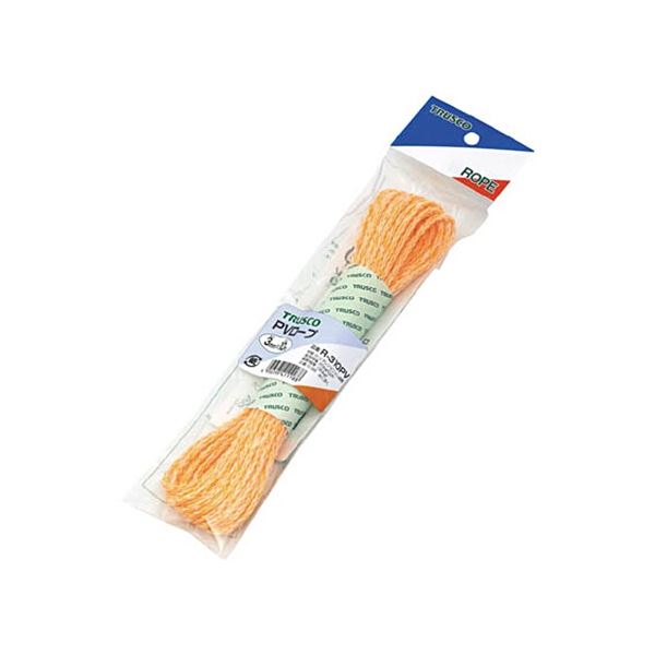 (まとめ) TRUSCO PVロープ 3mm×10m 袋入 黄 R-310PV 1巻 〔×5セット〕〔代引不可〕の通販は 5,627円