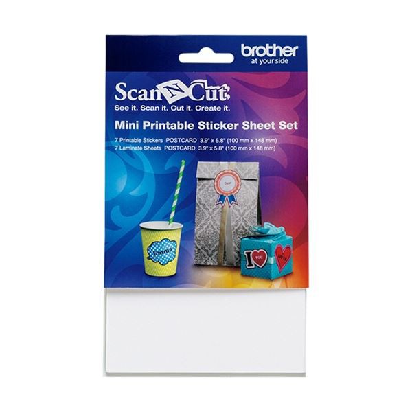 (まとめ) ブラザー ScanNCutCanvas専用ミニステッカーシート CAPSSMINI1 1セット 〔×5セット〕〔代引不可〕の通販は