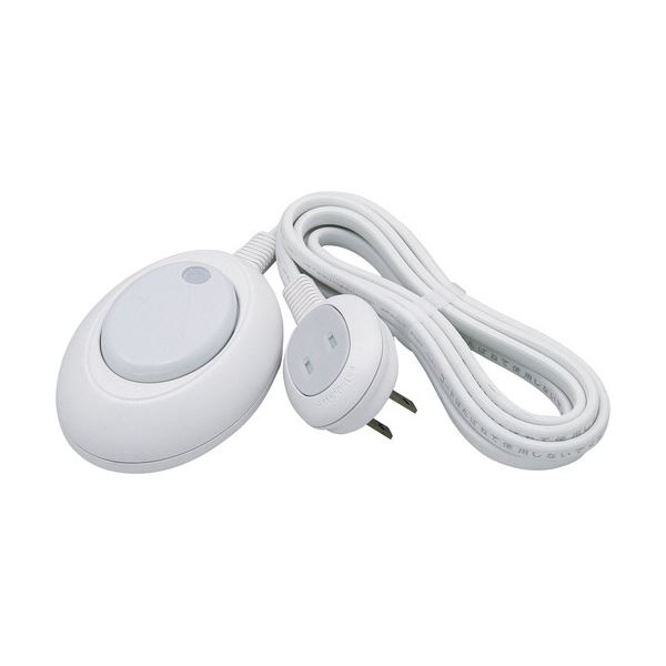 (まとめ) ELPA フットスイッチ 2mWFS-200B(W) 1個 〔×5セット〕〔代引不可〕の通販は