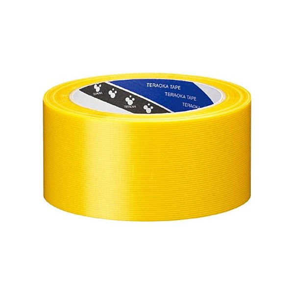 (まとめ) 寺岡製作所 養生用P-カットテープ No.4140 50mm×25m 黄 4140Y-50X25 1巻 〔×30セット〕〔代引不可〕の通販は