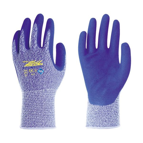 (まとめ) 東和コーポレーション ニトリル背抜き手袋 AIREXDRY 9/L ブルー 530-L 1双 〔×10セット〕〔代引不可〕の通販は