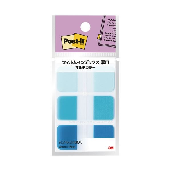 ds-（まとめ） 3M ポスト・イット ジョーブ透明見出し 44×10mm パステルカラー6色 683NEH 1パック（6冊） 〔×30セット〕 3M Post-it ポストイット ジョーブ パワーパック 透明見出し 3M-6832NE