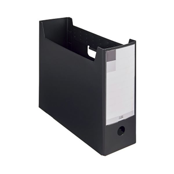 (まとめ) ライオン事務器 ボックスファイル(ミナノ) A4ヨコ 背幅102mm ブラック BF-632M 1冊 〔×20セット〕〔代引不可〕