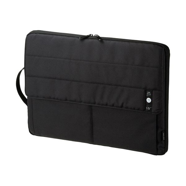 (まとめ) サンワサプライ カジュアルPCインナーケース 15.6型ワイド対応 ブラック IN-CA15BK 1個 〔×3セット〕〔代引不可〕の通販は