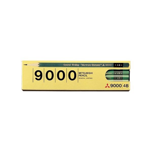 (まとめ) 三菱鉛筆 六角 事務用鉛筆 9000 4B K90004B 1ダース(12本) 〔×20セット〕〔代引不可〕の通販は