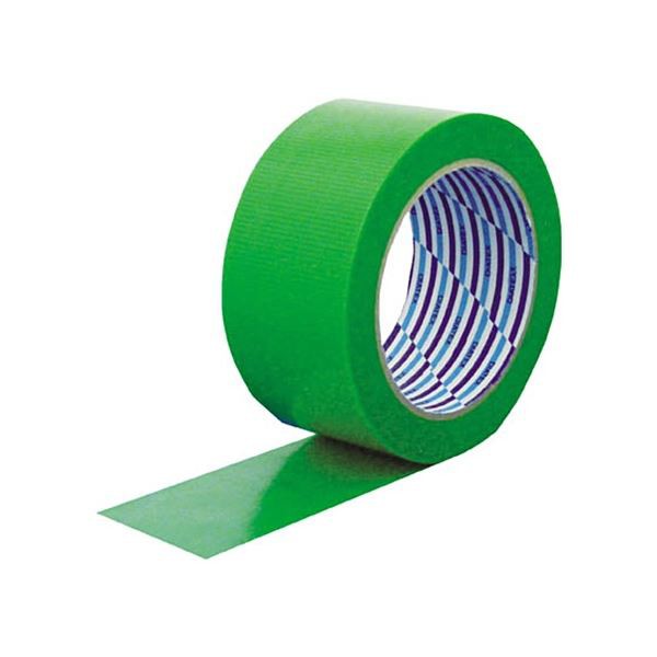 (まとめ) ダイヤテックス パイオラン 梱包用テープ 50mm×25m グリーン K-10-GR 50MMX25M 1巻 〔×20セット〕〔代引不可〕