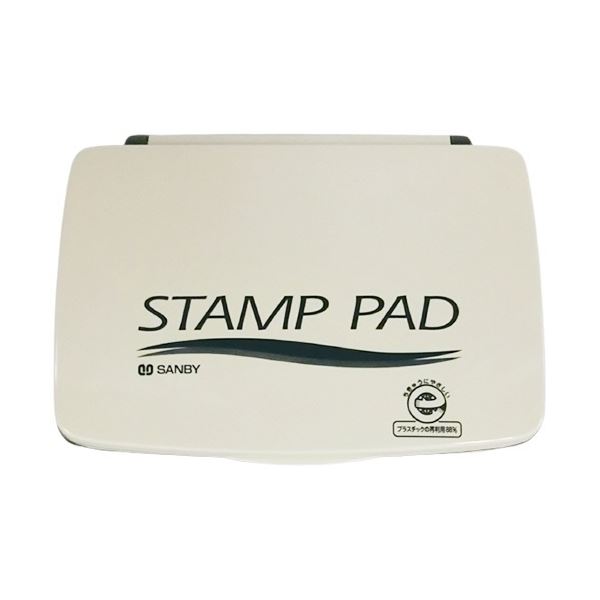 (まとめ) サンビー スタンプ台 顔料系 中型 黒 SA-22 1個 〔×10セット〕〔代引不可〕の通販は